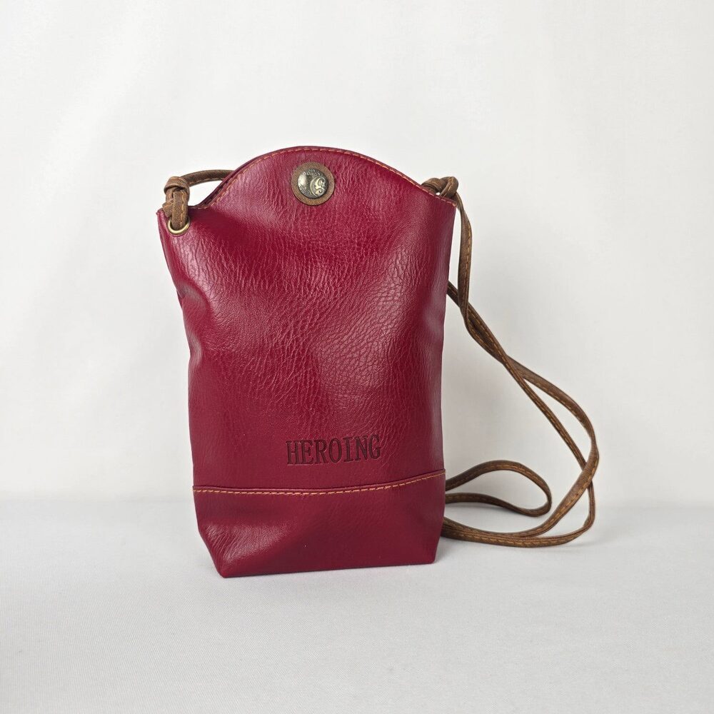 HEROING Red Leather Crossbody Bag Small Everyday Purse Canada